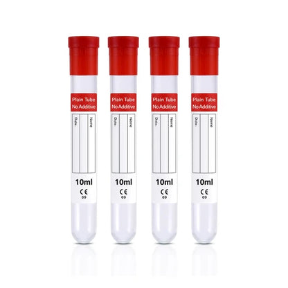 Rubber Red Top, No Additive 1OmL, PET