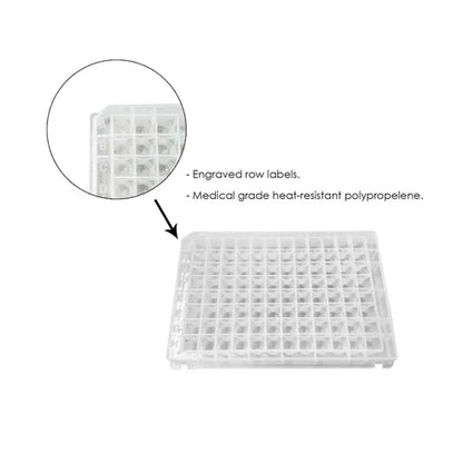 0.5 mL Deep Well Plate 96 PCR Plate