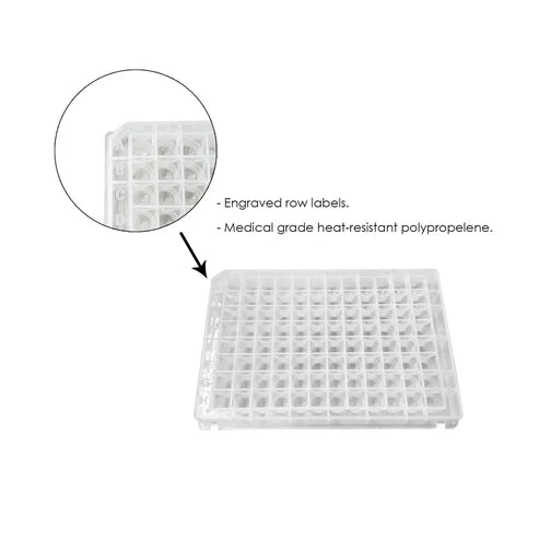 0.5 mL Deep Well Plate 96 PCR Plate