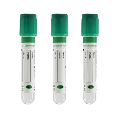 Green Top 3mL PET (Heparin Lithium Tube)