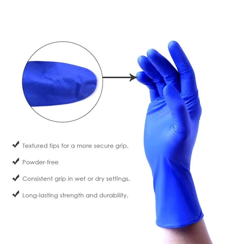 Blue Nitrile Gloves (Small)