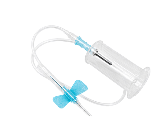 23g Safety Winged Needle with Pre-attached Holder