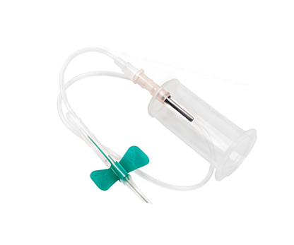 21g Safety Winged Needle with Pre-Attached Holder