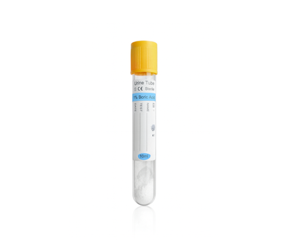Vacuum Urine Tube, Yellow Cap, 1% Boric Acid, 16*100mm