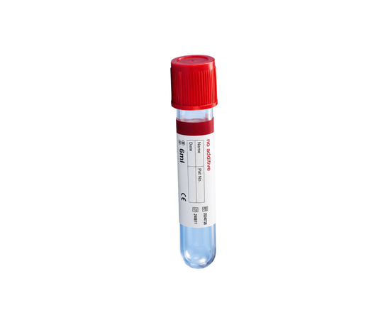 Red Top, No Additive 13x100 mm, 6mL, PET
