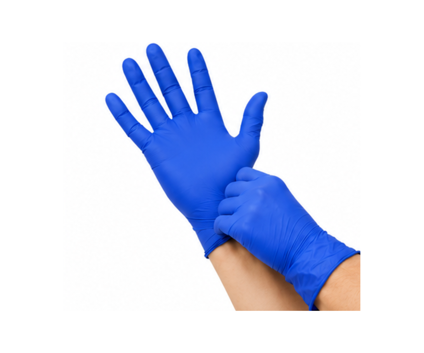 Blue Nitrile Gloves (Medium)