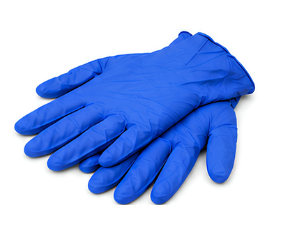 Blue Nitrile Gloves (Large)