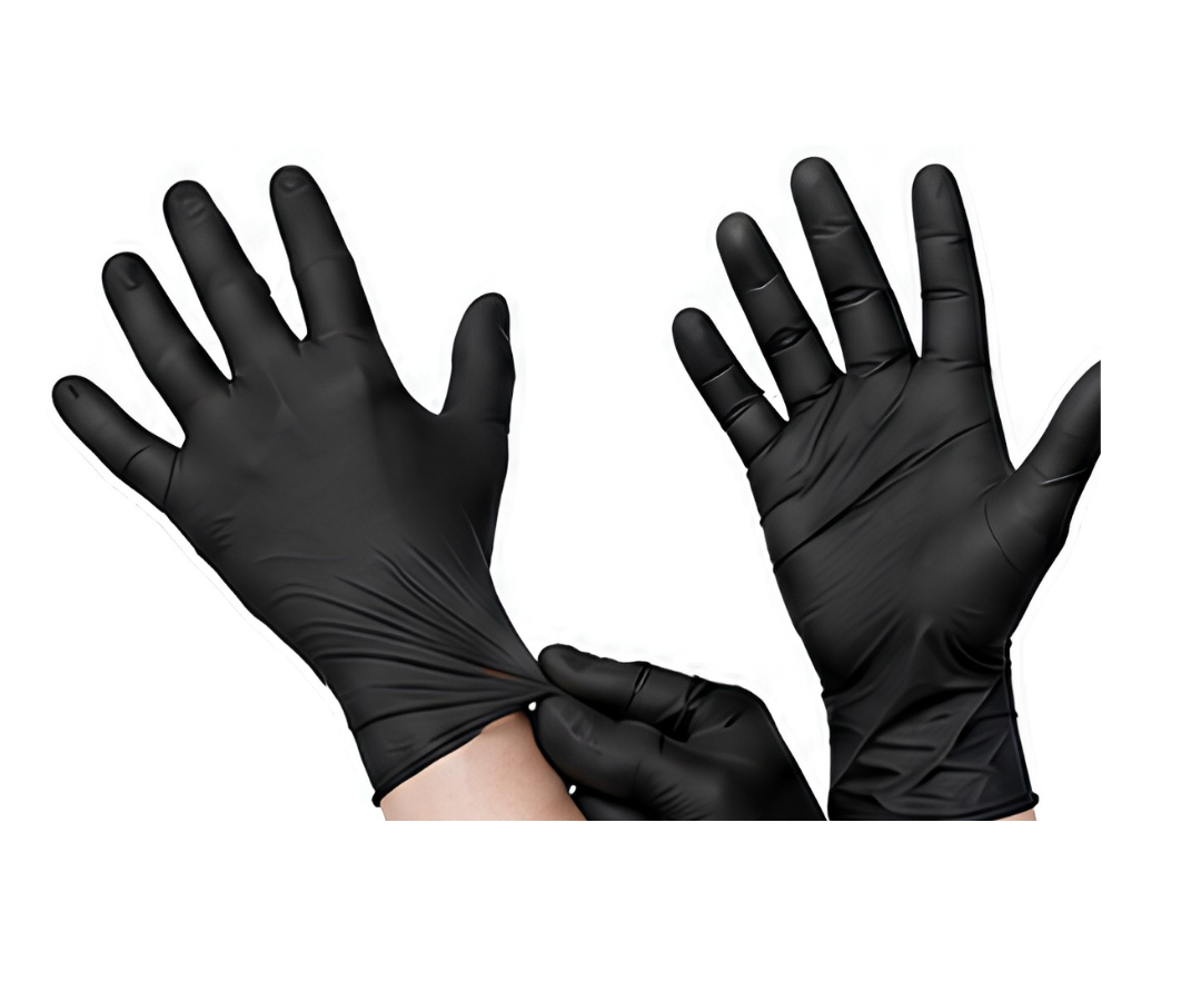 Black Nitrile Gloves (Medium)