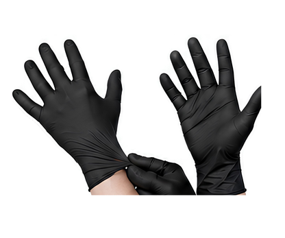 Black Nitrile Gloves (Medium)