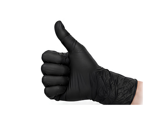 Black Nitrile Gloves (Large)