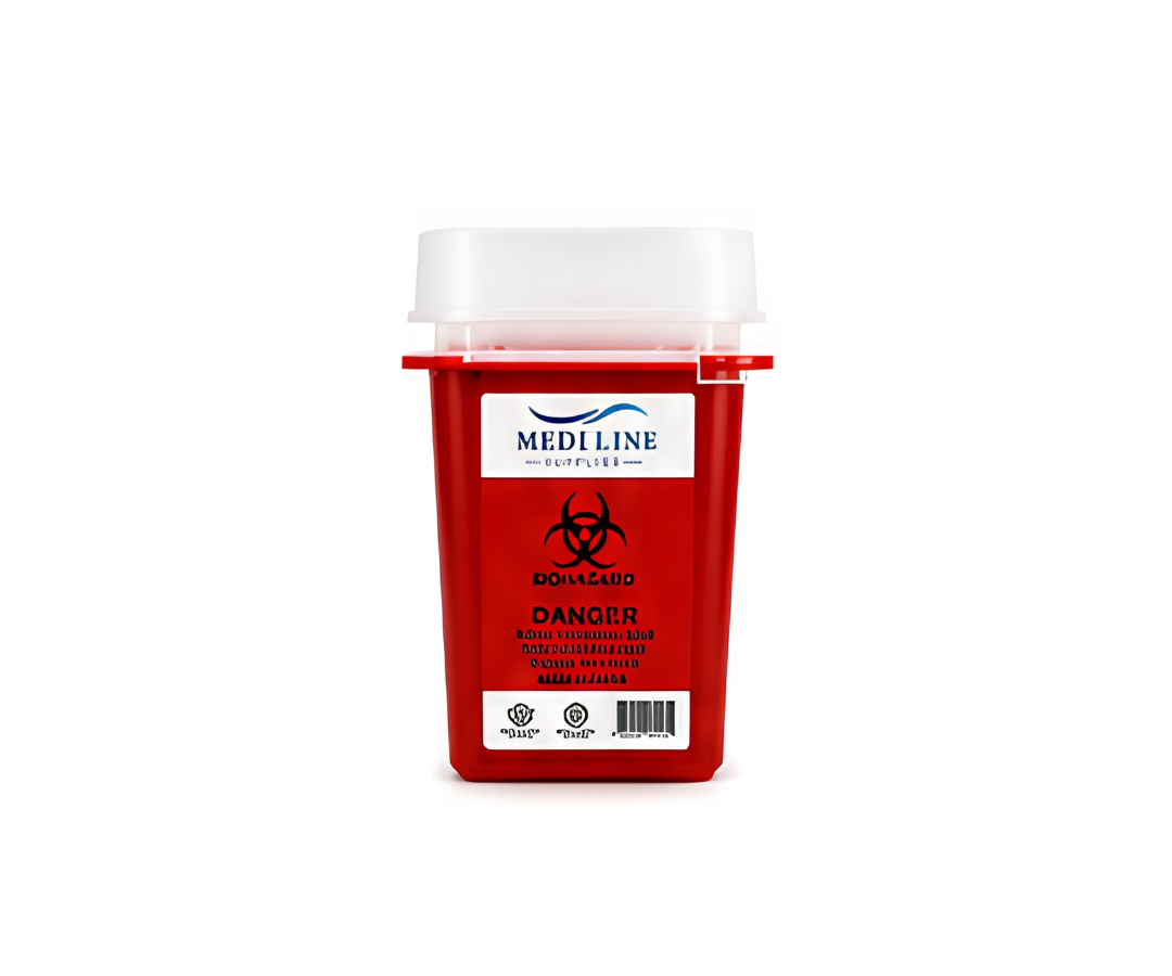 1 Quart  Sharps Biohazard Container