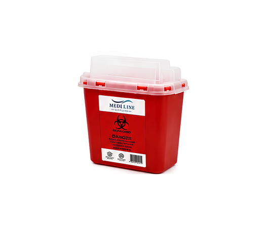 5.4 Quart  Sharps Biohazard Container