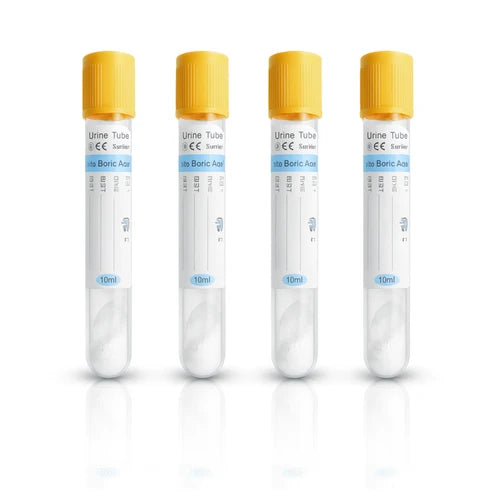 Vacuum Urine Tube, Yellow Cap, 1% Boric Acid, 16*100mm